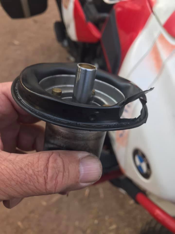 BMW R100GS carb slide